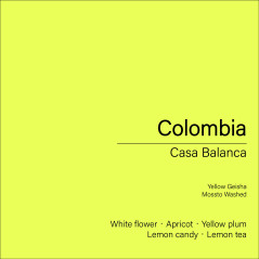 Colombia Casa Blanca_Yellow Geisha  (Mossto Washed)